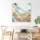 Shop Golden Chasm (Square) Canvas Print a painted abstract themed framed canvas wall art print from The Print Emporium artwork collection - Buy Australian made fine art painting style stretched canvas prints for the home and your interior decor space, TPE-PC-BC036-CA-40X40-NF