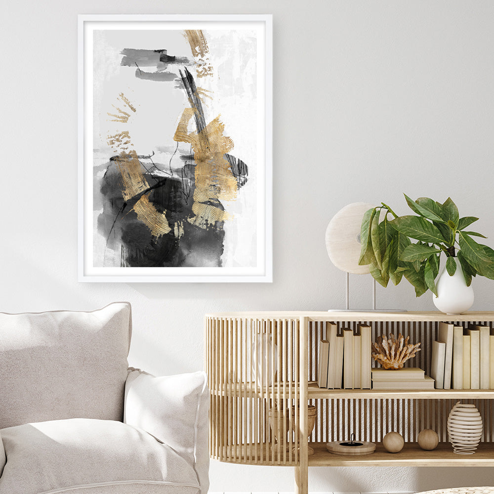 Shop Golden Dream Art Print a painted abstract themed wall art print from The Print Emporium wall artwork collection - Buy Australian made fine art painting style poster and framed prints for the home and your interior decor room, TPE-PC-PI310-AP
