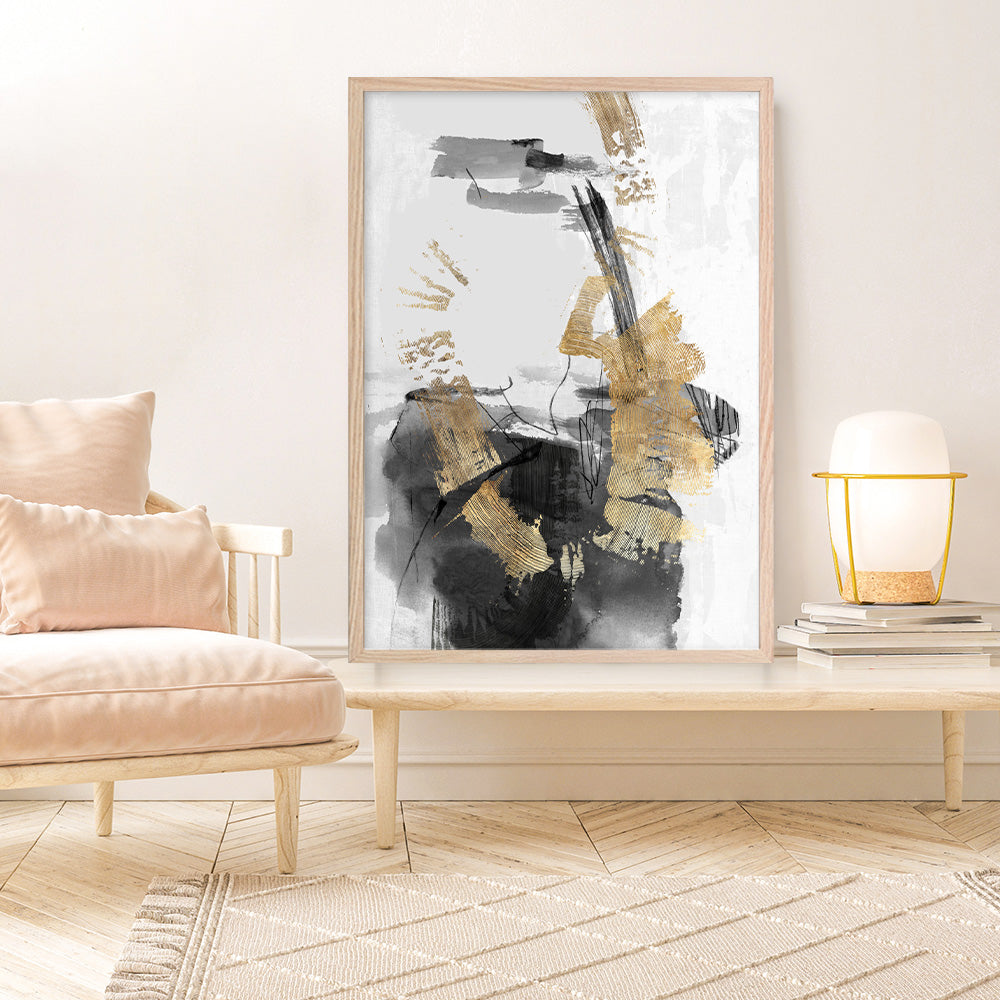 Shop Golden Dream Art Print a painted abstract themed wall art print from The Print Emporium wall artwork collection - Buy Australian made fine art painting style poster and framed prints for the home and your interior decor room, TPE-PC-PI310-AP