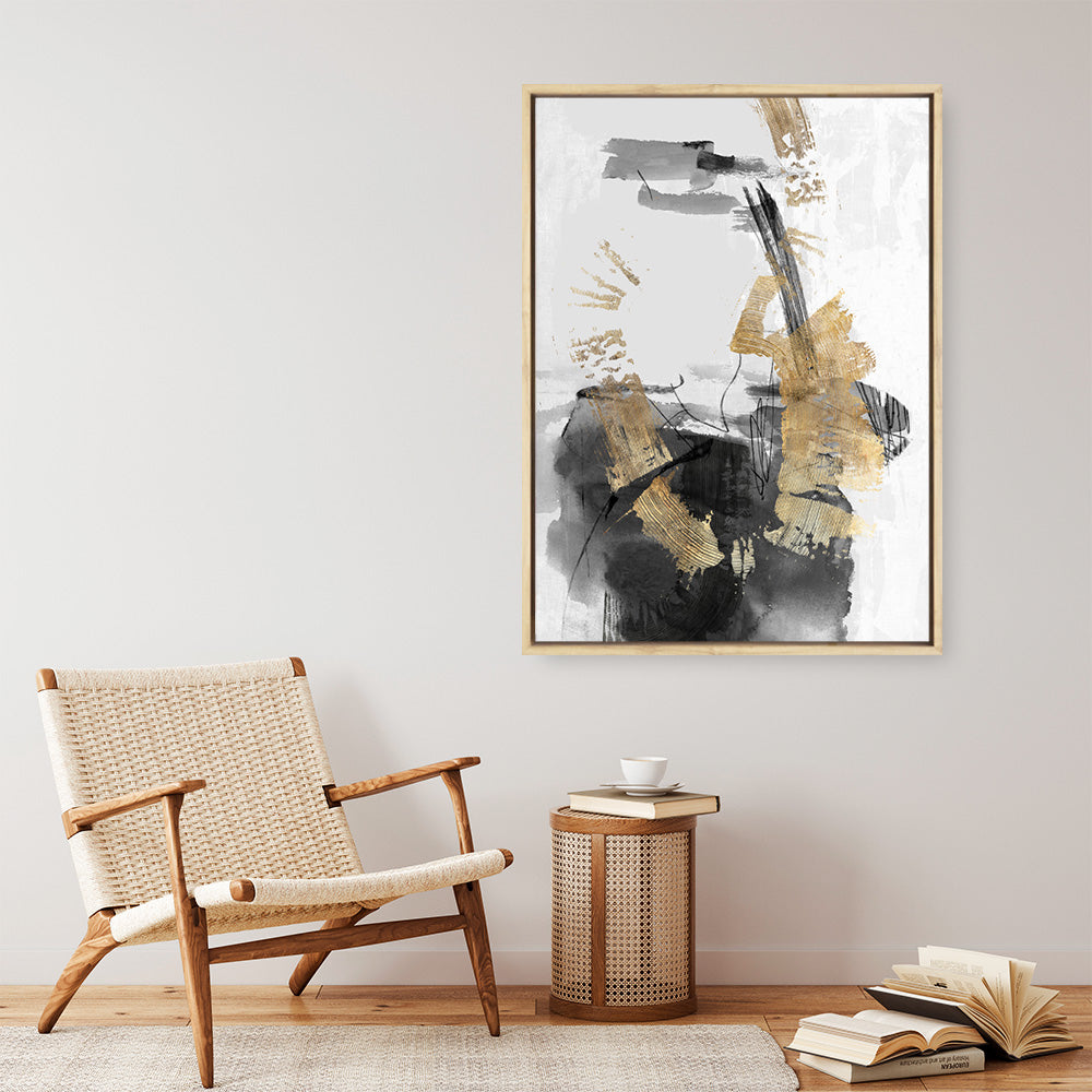 Shop Golden Dream Canvas Print a painted abstract themed framed canvas wall art print from The Print Emporium artwork collection - Buy Australian made fine art painting style stretched canvas prints for the home and your interior decor space, TPE-PC-PI310-CA-35X46-NF