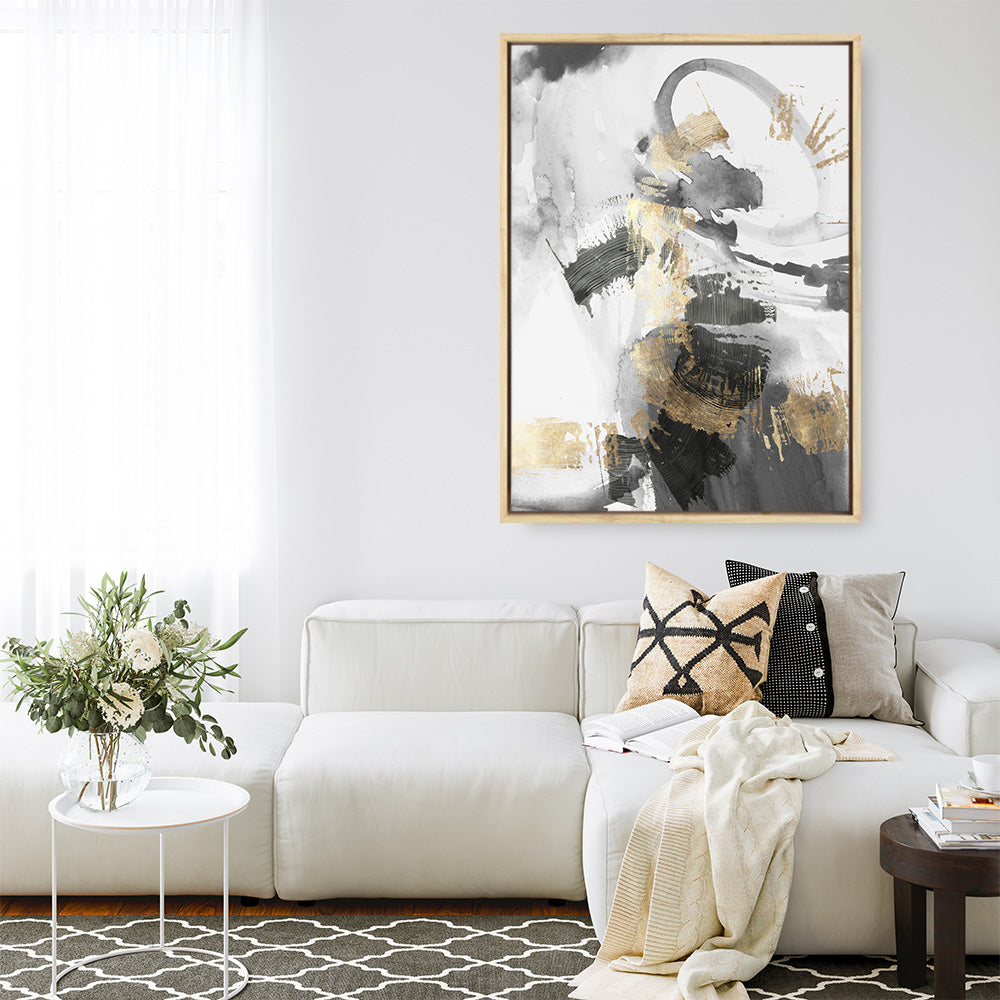 Shop Golden Field Canvas Print a painted abstract themed framed canvas wall art print from The Print Emporium artwork collection - Buy Australian made fine art painting style stretched canvas prints for the home and your interior decor space, TPE-PC-PI311-CA-35X46-NF