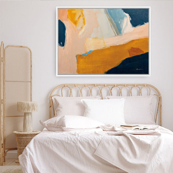 Shop Golden Gate Canvas Print a painted abstract themed framed canvas wall art print from The Print Emporium artwork collection - Buy Australian made fine art painting style stretched canvas prints for the home and your interior decor space, TPE-WA-72018-CA-35X46-NF