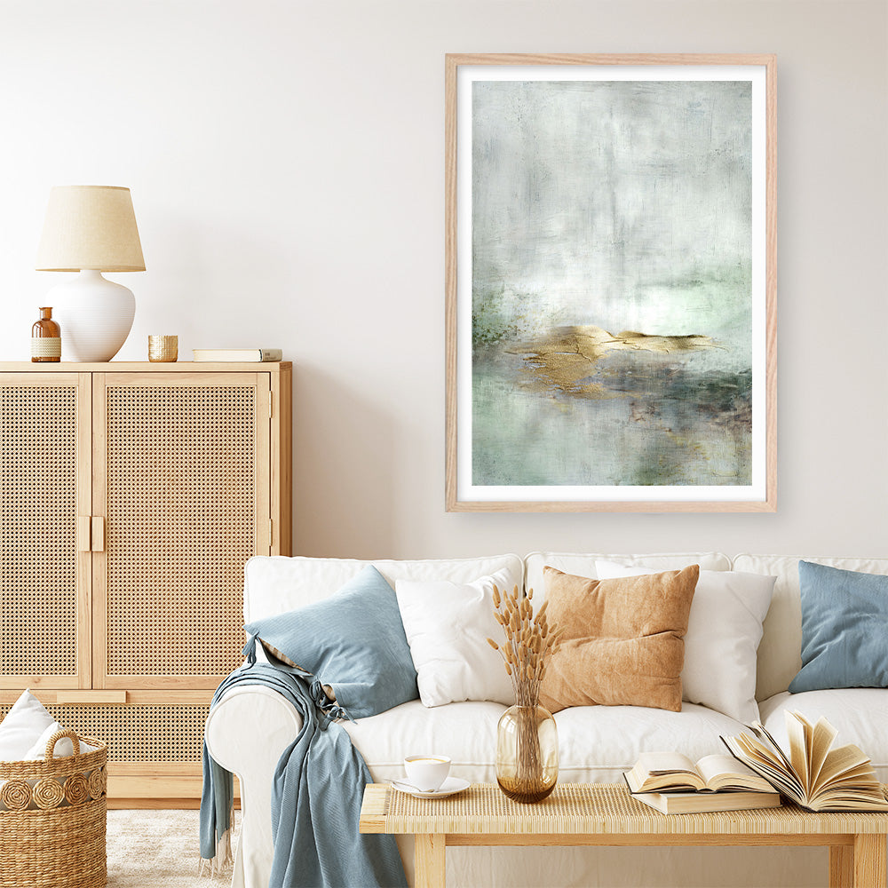 Shop Golden Horizon Art Print a painted abstract themed wall art print from The Print Emporium wall artwork collection - Buy Australian made fine art painting style poster and framed prints for the home and your interior decor room, TPE-DH-353-AP