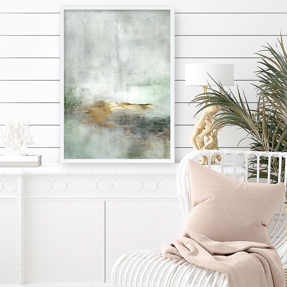Shop Golden Horizon Art Print a painted abstract themed wall art print from The Print Emporium wall artwork collection - Buy Australian made fine art painting style poster and framed prints for the home and your interior decor room, TPE-DH-353-AP