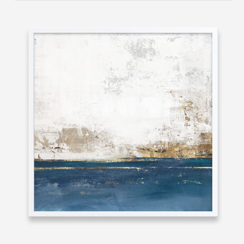 Shop Golden Horizon I (Square) Art Print a painted abstract themed wall art print from The Print Emporium wall artwork collection - Buy Australian made fine art painting style poster and framed prints for the home and your interior decor room, TPE-PC-PI508-AP
