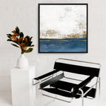 Shop Golden Horizon I (Square) Canvas Print a painted abstract themed framed canvas wall art print from The Print Emporium artwork collection - Buy Australian made fine art painting style stretched canvas prints for the home and your interior decor space, TPE-PC-PI508-CA-40X40-NF