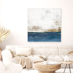 Shop Golden Horizon I (Square) Canvas Print a painted abstract themed framed canvas wall art print from The Print Emporium artwork collection - Buy Australian made fine art painting style stretched canvas prints for the home and your interior decor space, TPE-PC-PI508-CA-40X40-NF