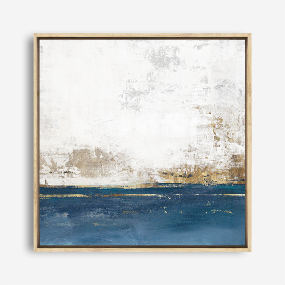 Shop Golden Horizon I (Square) Canvas Print a painted abstract themed framed canvas wall art print from The Print Emporium artwork collection - Buy Australian made fine art painting style stretched canvas prints for the home and your interior decor space, TPE-PC-PI508-CA-40X40-NF