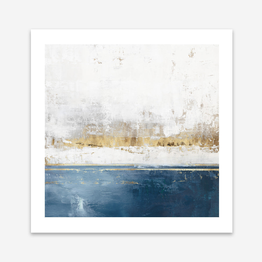 Shop Golden Horizon II (Square) Art Print a painted abstract themed wall art print from The Print Emporium wall artwork collection - Buy Australian made fine art painting style poster and framed prints for the home and your interior decor room, TPE-PC-PI509-AP