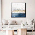 Shop Golden Horizon II (Square) Canvas Print a painted abstract themed framed canvas wall art print from The Print Emporium artwork collection - Buy Australian made fine art painting style stretched canvas prints for the home and your interior decor space, TPE-PC-PI509-CA-40X40-NF