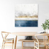 Shop Golden Horizon II (Square) Canvas Print a painted abstract themed framed canvas wall art print from The Print Emporium artwork collection - Buy Australian made fine art painting style stretched canvas prints for the home and your interior decor space, TPE-PC-PI509-CA-40X40-NF