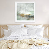 Shop Golden Horizon (Square) Art Print a painted abstract themed wall art print from The Print Emporium wall artwork collection - Buy Australian made fine art painting style poster and framed prints for the home and your interior decor room, TPE-DH-162-AP