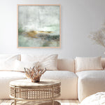 Shop Golden Horizon (Square) Art Print a painted abstract themed wall art print from The Print Emporium wall artwork collection - Buy Australian made fine art painting style poster and framed prints for the home and your interior decor room, TPE-DH-162-AP