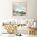 Shop Golden Horizon (Square) Art Print a painted abstract themed wall art print from The Print Emporium wall artwork collection - Buy Australian made fine art painting style poster and framed prints for the home and your interior decor room, TPE-DH-162-AP