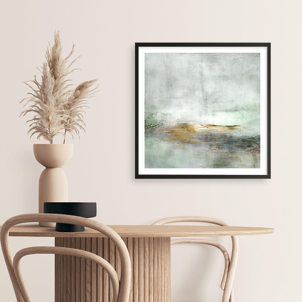 Shop Golden Horizon (Square) Art Print a painted abstract themed wall art print from The Print Emporium wall artwork collection - Buy Australian made fine art painting style poster and framed prints for the home and your interior decor room, TPE-DH-162-AP