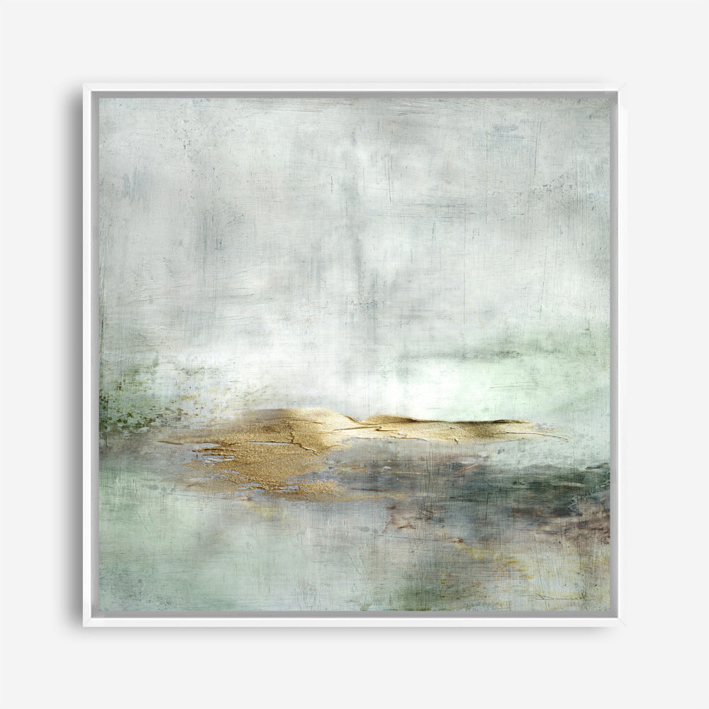 Shop Golden Horizon (Square) Canvas Print a painted abstract themed framed canvas wall art print from The Print Emporium artwork collection - Buy Australian made fine art painting style stretched canvas prints for the home and your interior decor space, TPE-DH-162-CA-40X40-NF