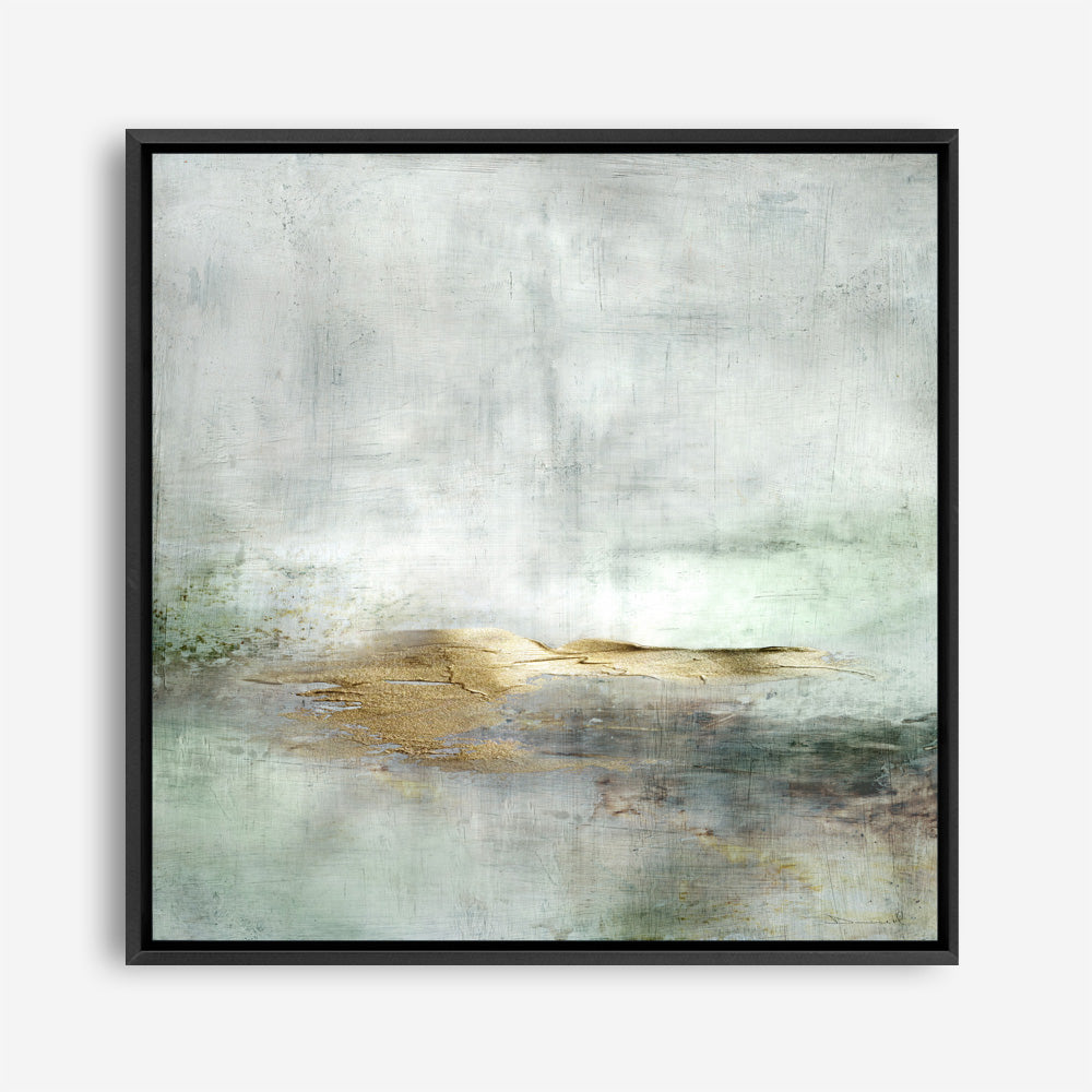 Shop Golden Horizon (Square) Canvas Print a painted abstract themed framed canvas wall art print from The Print Emporium artwork collection - Buy Australian made fine art painting style stretched canvas prints for the home and your interior decor space, TPE-DH-162-CA-40X40-NF