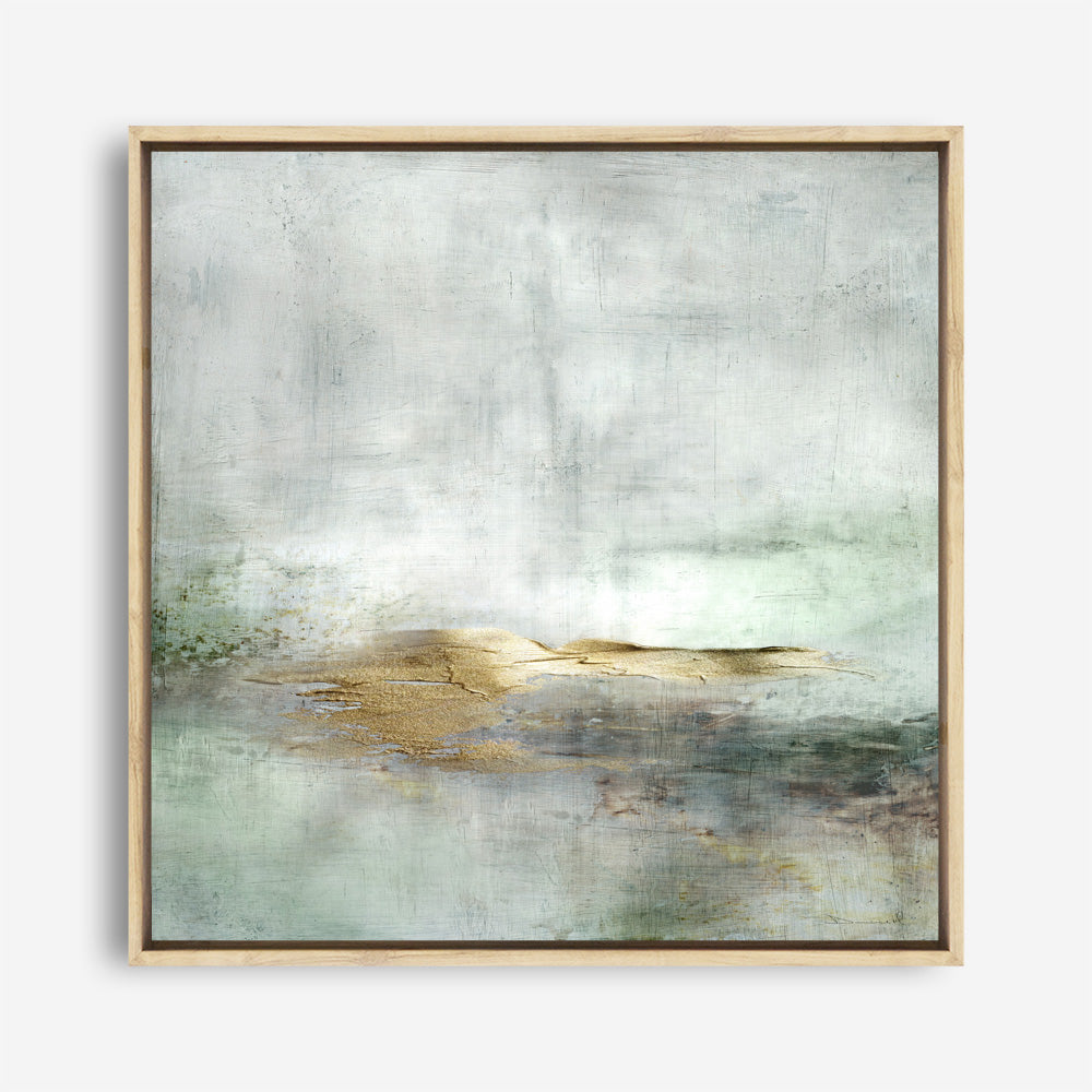 Shop Golden Horizon (Square) Canvas Print a painted abstract themed framed canvas wall art print from The Print Emporium artwork collection - Buy Australian made fine art painting style stretched canvas prints for the home and your interior decor space, TPE-DH-162-CA-40X40-NF