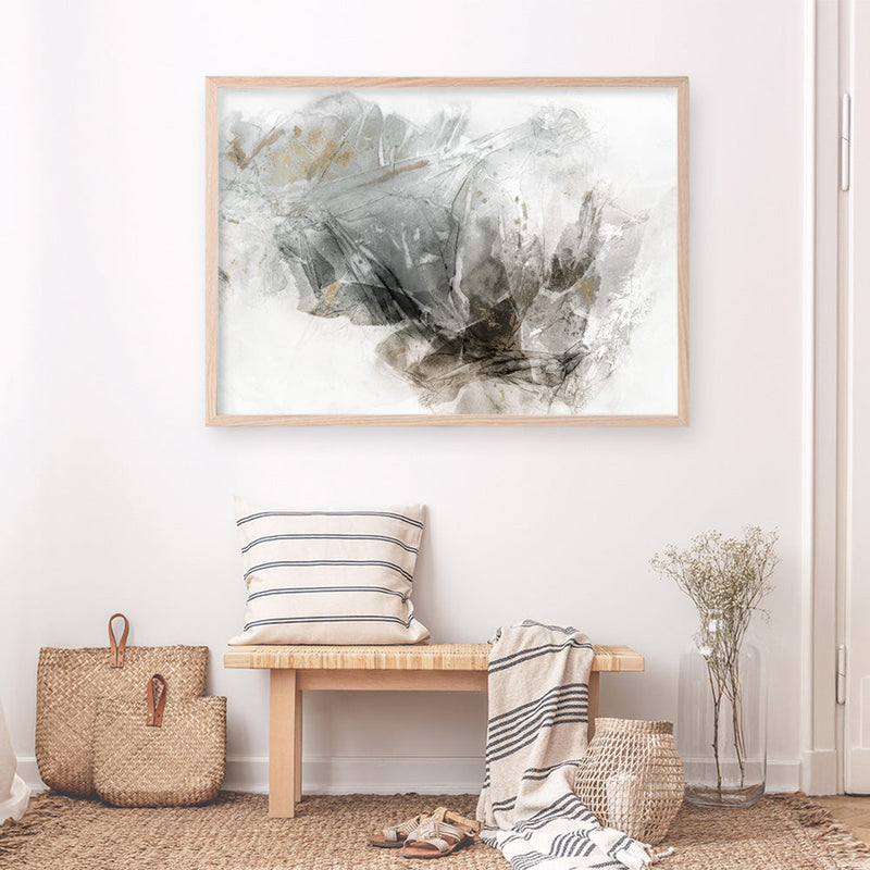Shop Golden Intertwine Art Print a painted abstract themed wall art print from The Print Emporium wall artwork collection - Buy Australian made fine art painting style poster and framed prints for the home and your interior decor room, TPE-PC-PI507-AP