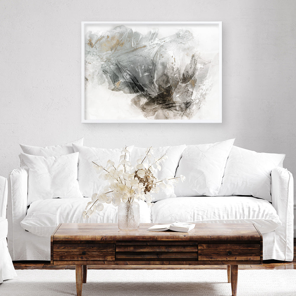 Shop Golden Intertwine Art Print a painted abstract themed wall art print from The Print Emporium wall artwork collection - Buy Australian made fine art painting style poster and framed prints for the home and your interior decor room, TPE-PC-PI507-AP