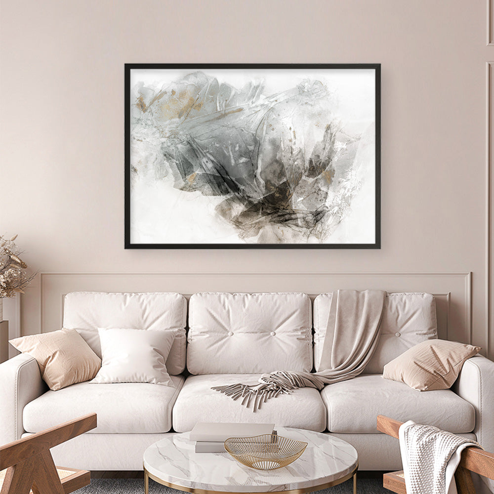 Shop Golden Intertwine Art Print a painted abstract themed wall art print from The Print Emporium wall artwork collection - Buy Australian made fine art painting style poster and framed prints for the home and your interior decor room, TPE-PC-PI507-AP