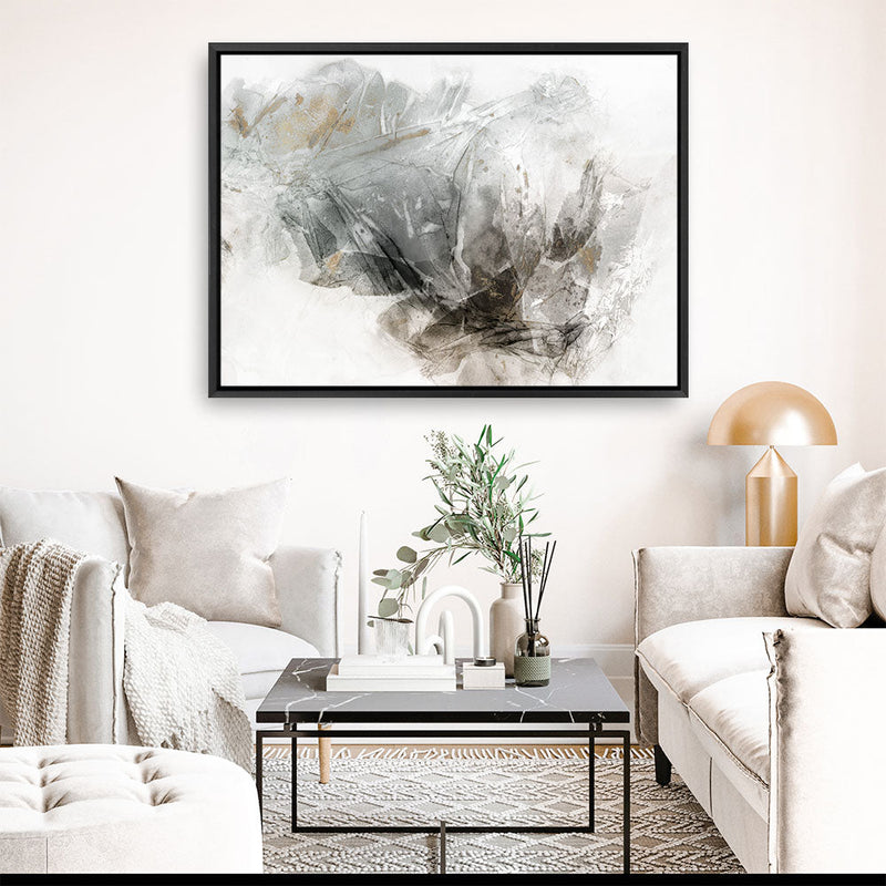 Shop Golden Intertwine Canvas Print a painted abstract themed framed canvas wall art print from The Print Emporium artwork collection - Buy Australian made fine art painting style stretched canvas prints for the home and your interior decor space, TPE-PC-PI507-CA-35X46-NF