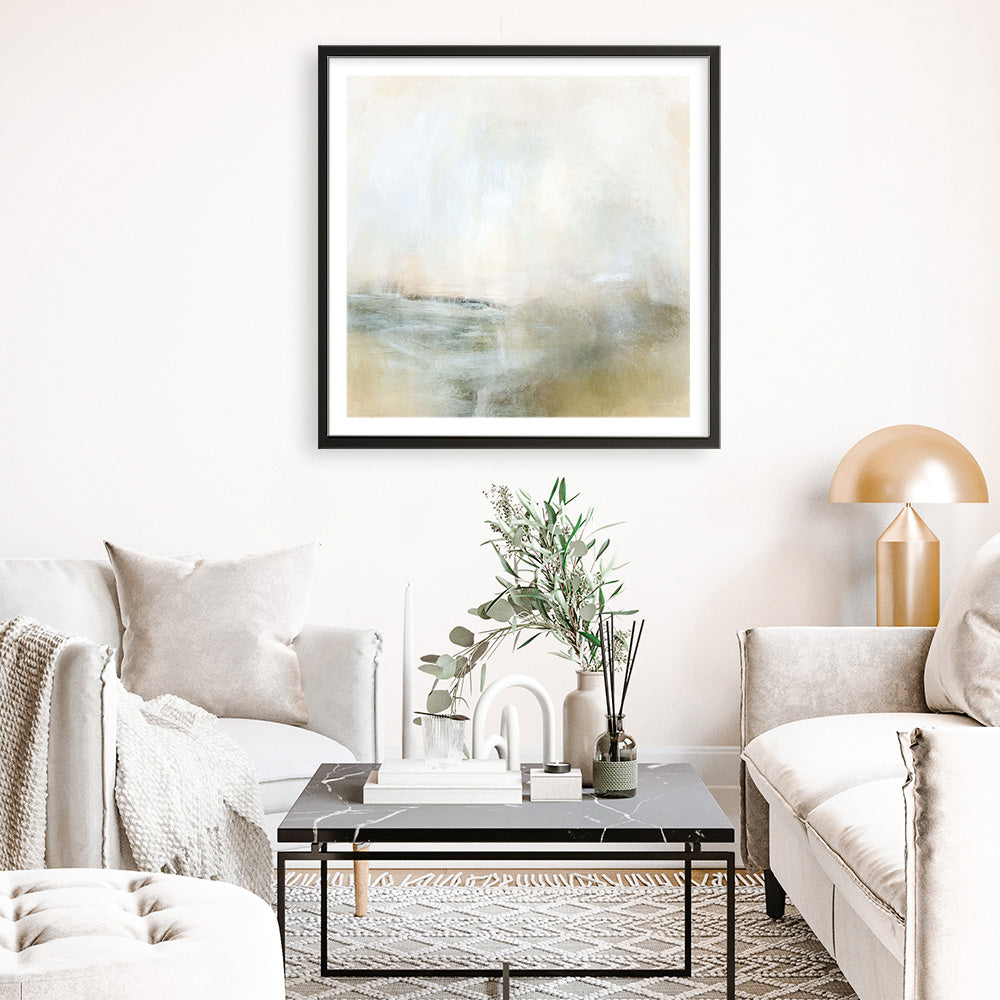 Shop Golden (Square) Art Print a painted abstract themed wall art print from The Print Emporium wall artwork collection - Buy Australian made fine art painting style poster and framed prints for the home and your interior decor room, TPE-DH-163-AP