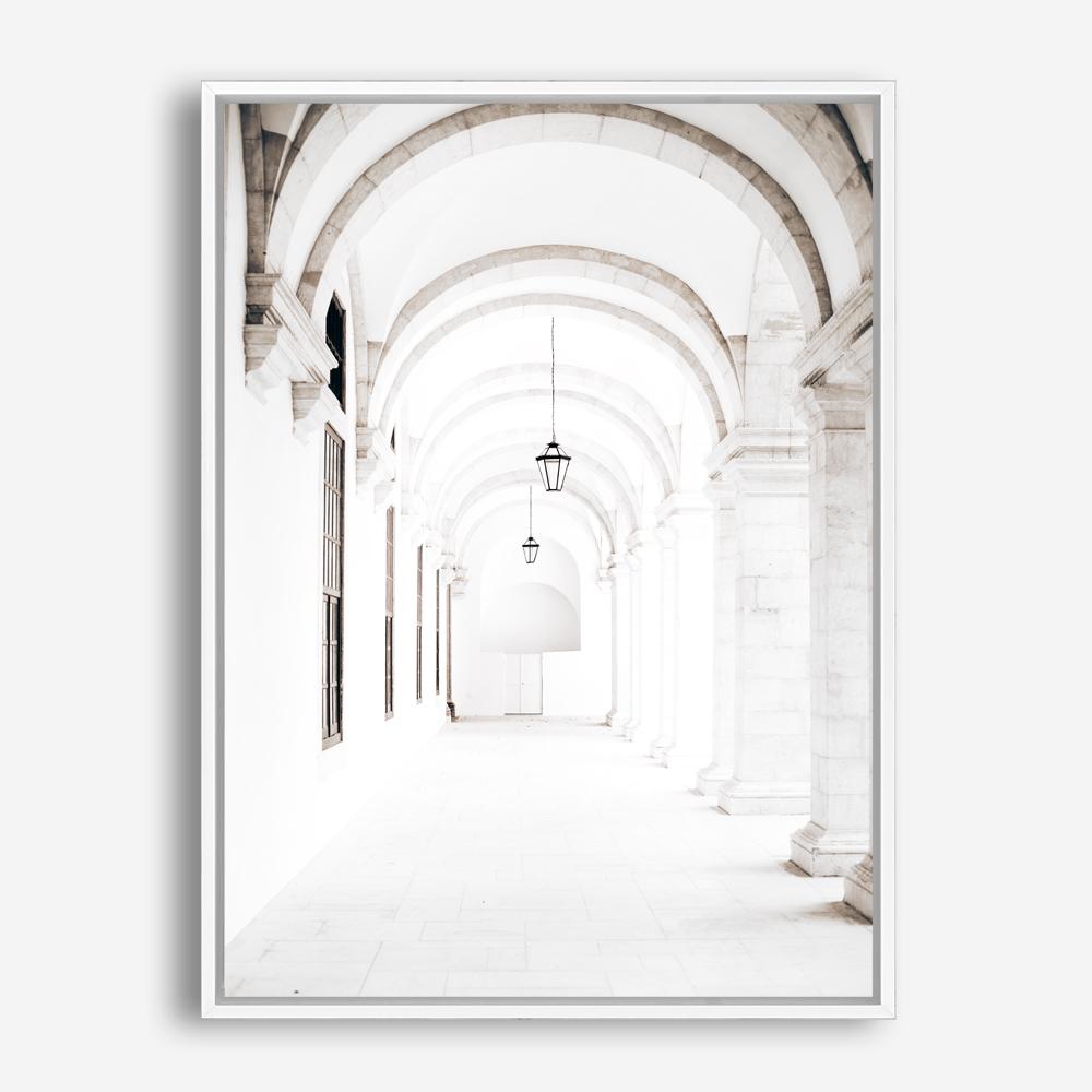 Shop Grand Hallway Photo Canvas Print a Moroccan desert boho themed photography framed stretched canvas print from The Print Emporium wall artwork collection - Buy Australian made prints for the home and your interior decor space, TPE-1118-CA-35X46-NF