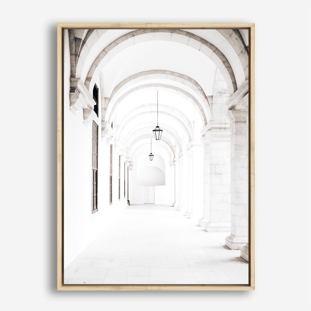 Shop Grand Hallway Photo Canvas Print a Moroccan desert boho themed photography framed stretched canvas print from The Print Emporium wall artwork collection - Buy Australian made prints for the home and your interior decor space, TPE-1118-CA-35X46-NF