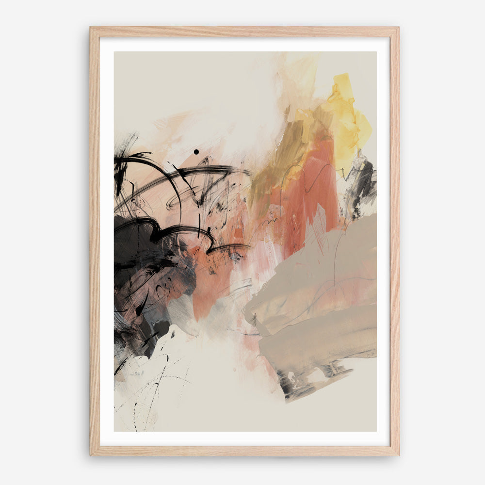 Shop Grapefruit I Art Print a painted abstract themed wall art print from The Print Emporium wall artwork collection - Buy Australian made fine art painting style poster and framed prints for the home and your interior decor room, TPE-PC-PI450-AP