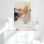 Shop Grapefruit I Art Print a painted abstract themed wall art print from The Print Emporium wall artwork collection - Buy Australian made fine art painting style poster and framed prints for the home and your interior decor room, TPE-PC-PI450-AP