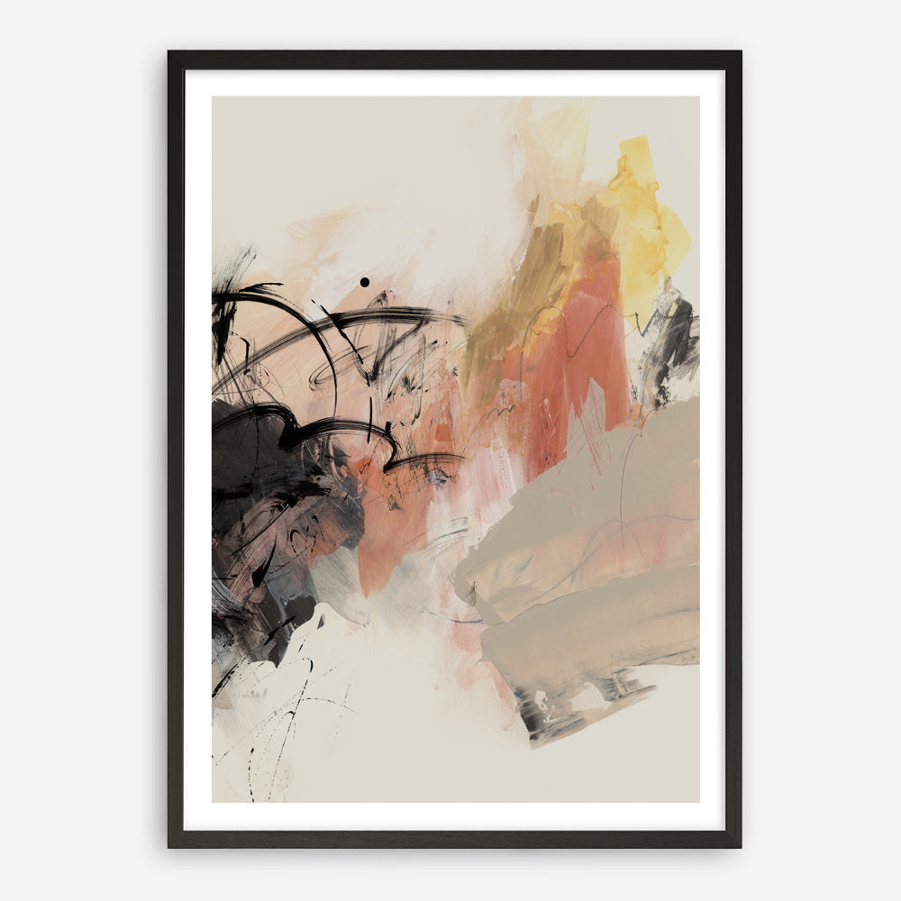 Shop Grapefruit I Art Print a painted abstract themed wall art print from The Print Emporium wall artwork collection - Buy Australian made fine art painting style poster and framed prints for the home and your interior decor room, TPE-PC-PI450-AP