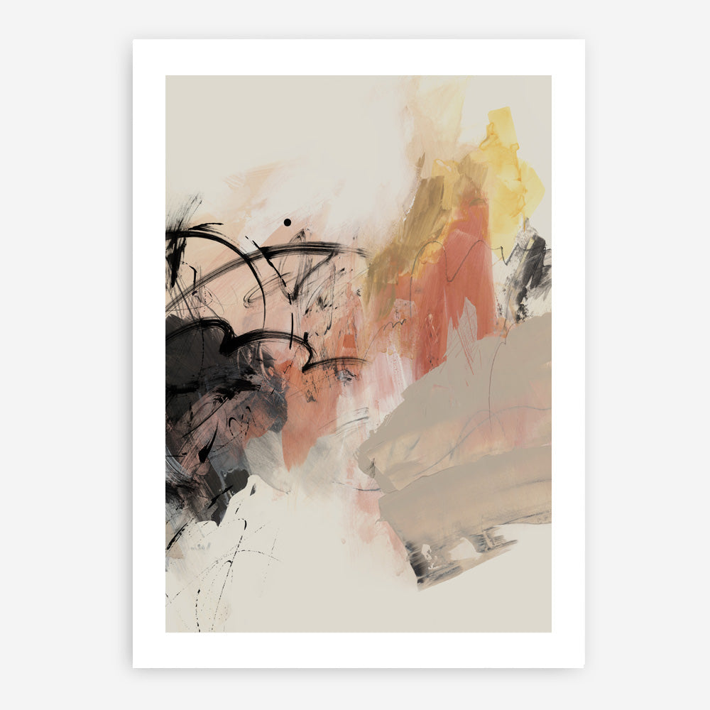 Shop Grapefruit I Art Print a painted abstract themed wall art print from The Print Emporium wall artwork collection - Buy Australian made fine art painting style poster and framed prints for the home and your interior decor room, TPE-PC-PI450-AP