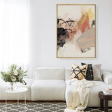 Shop Grapefruit I Canvas Print a painted abstract themed framed canvas wall art print from The Print Emporium artwork collection - Buy Australian made fine art painting style stretched canvas prints for the home and your interior decor space, TPE-PC-PI450-CA-35X46-NF