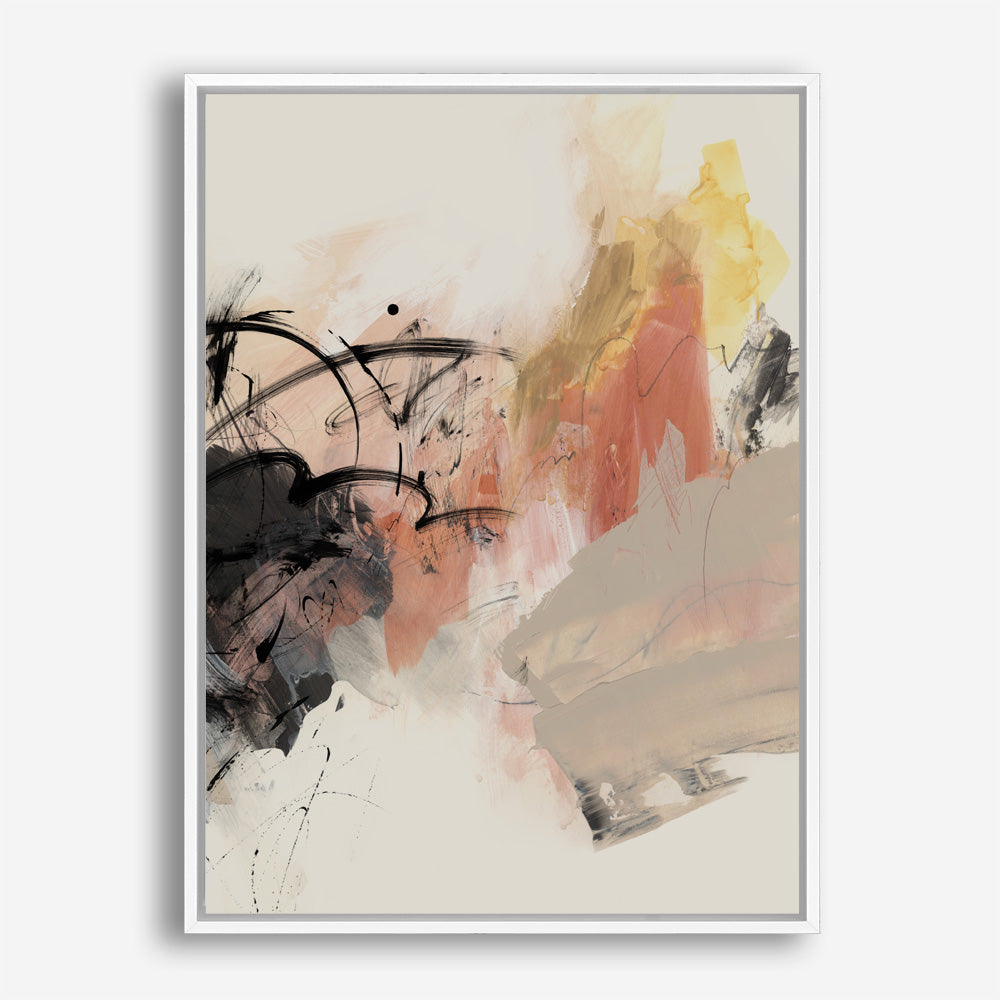 Shop Grapefruit I Canvas Print a painted abstract themed framed canvas wall art print from The Print Emporium artwork collection - Buy Australian made fine art painting style stretched canvas prints for the home and your interior decor space, TPE-PC-PI450-CA-35X46-NF