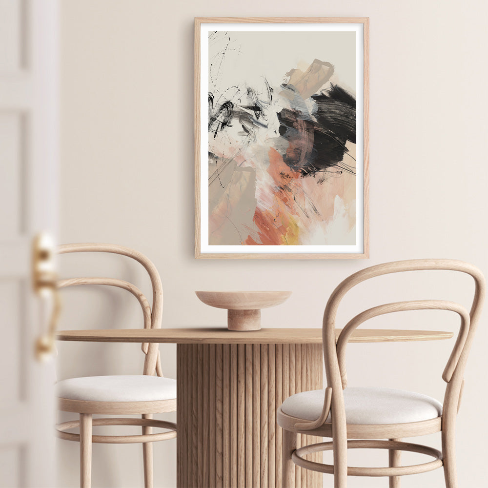 Shop Grapefruit II Art Print a painted abstract themed wall art print from The Print Emporium wall artwork collection - Buy Australian made fine art painting style poster and framed prints for the home and your interior decor room, TPE-PC-PI451-AP