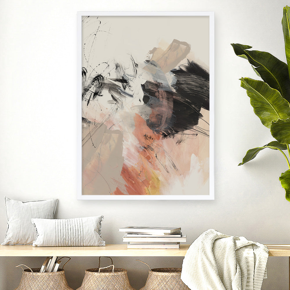 Shop Grapefruit II Art Print a painted abstract themed wall art print from The Print Emporium wall artwork collection - Buy Australian made fine art painting style poster and framed prints for the home and your interior decor room, TPE-PC-PI451-AP