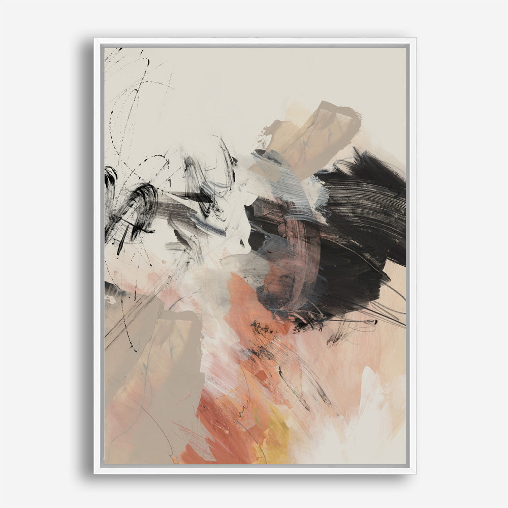 Shop Grapefruit II Canvas Print a painted abstract themed framed canvas wall art print from The Print Emporium artwork collection - Buy Australian made fine art painting style stretched canvas prints for the home and your interior decor space, TPE-PC-PI451-CA-35X46-NF