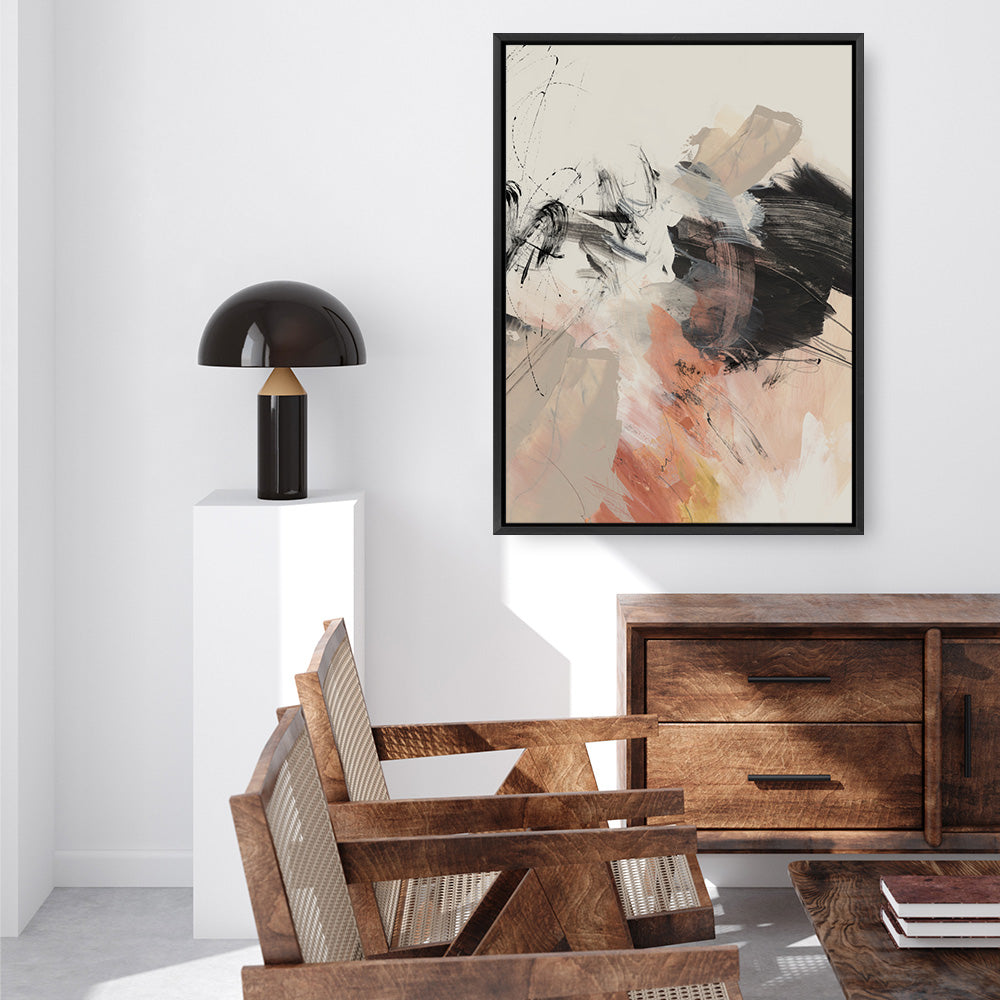 Shop Grapefruit II Canvas Print a painted abstract themed framed canvas wall art print from The Print Emporium artwork collection - Buy Australian made fine art painting style stretched canvas prints for the home and your interior decor space, TPE-PC-PI451-CA-35X46-NF