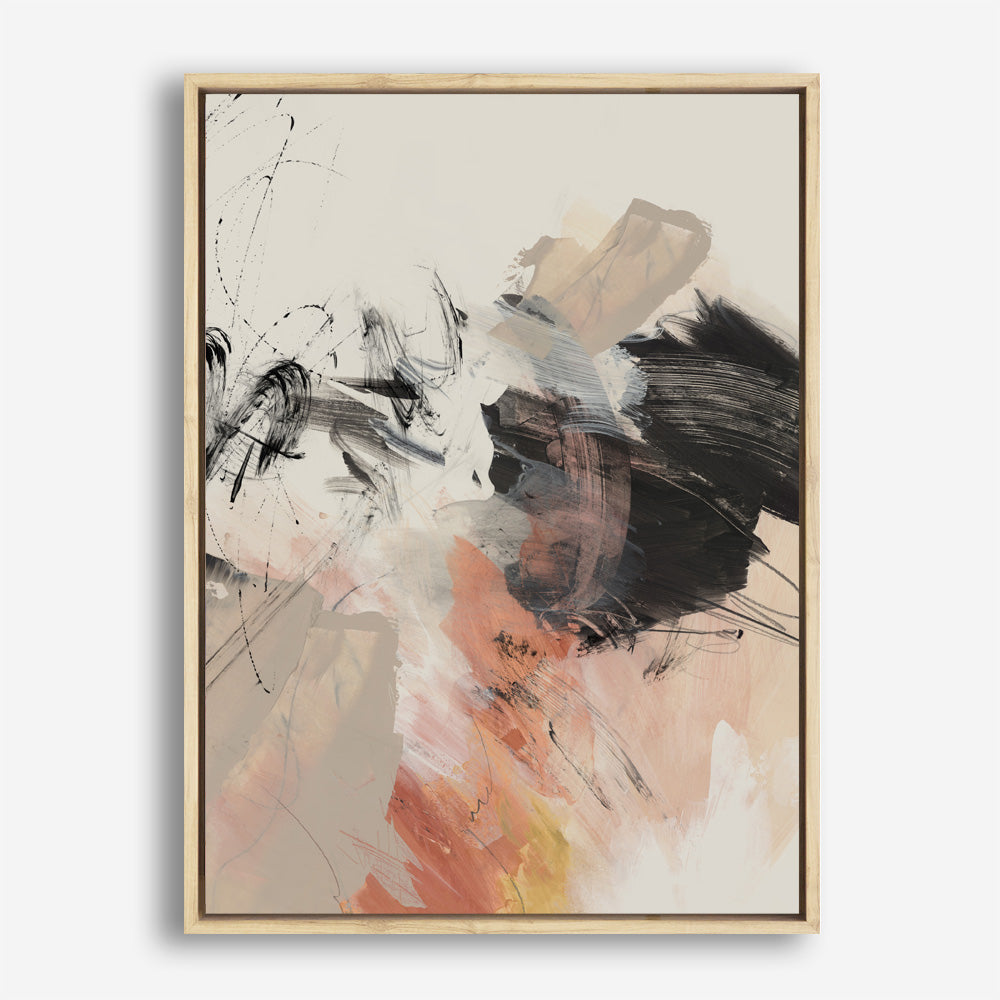 Shop Grapefruit II Canvas Print a painted abstract themed framed canvas wall art print from The Print Emporium artwork collection - Buy Australian made fine art painting style stretched canvas prints for the home and your interior decor space, TPE-PC-PI451-CA-35X46-NF