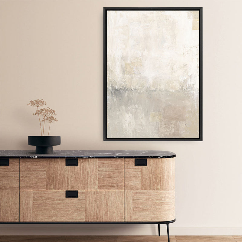 Shop Gray Morning Light II Canvas Print a painted abstract themed framed canvas wall art print from The Print Emporium artwork collection - Buy Australian made fine art painting style stretched canvas prints for the home and your interior decor space, TPE-WA-73656-CA-35X46-NF