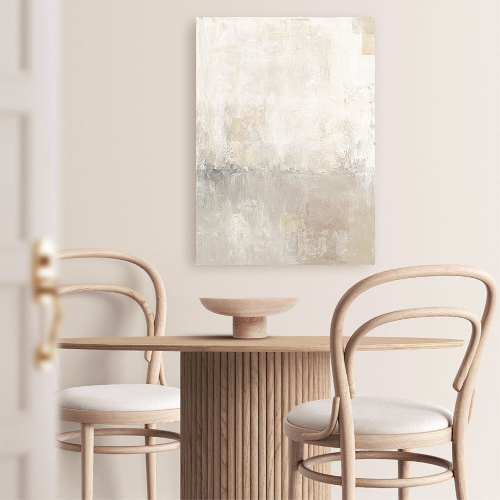 Shop Gray Morning Light II Canvas Print a painted abstract themed framed canvas wall art print from The Print Emporium artwork collection - Buy Australian made fine art painting style stretched canvas prints for the home and your interior decor space, TPE-WA-73656-CA-35X46-NF