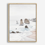 Shop Great Ocean Road I Canvas Print a coastal themed painted framed canvas wall art print from The Print Emporium artwork collection - Buy Australian made fine art painting style stretched canvas prints for the home and your interior decor space, TPE-315-CA-35X46-NF