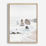 Shop Great Ocean Road I Canvas Print a coastal themed painted framed canvas wall art print from The Print Emporium artwork collection - Buy Australian made fine art painting style stretched canvas prints for the home and your interior decor space, TPE-315-CA-35X46-NF