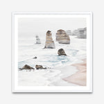 Shop Great Ocean Road I (Square) Art Print a coastal themed painted wall art print from The Print Emporium wall artwork collection - Buy Australian made fine art painting style poster and framed prints for the home and your interior decor room, TPE-948-AP