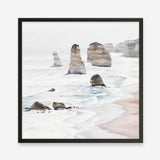 Shop Great Ocean Road I (Square) Art Print a coastal themed painted wall art print from The Print Emporium wall artwork collection - Buy Australian made fine art painting style poster and framed prints for the home and your interior decor room, TPE-948-AP