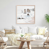 Shop Great Ocean Road I (Square) Art Print a coastal themed painted wall art print from The Print Emporium wall artwork collection - Buy Australian made fine art painting style poster and framed prints for the home and your interior decor room, TPE-948-AP