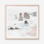 Shop Great Ocean Road I (Square) Art Print a coastal themed painted wall art print from The Print Emporium wall artwork collection - Buy Australian made fine art painting style poster and framed prints for the home and your interior decor room, TPE-948-AP