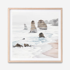 Shop Great Ocean Road I (Square) Art Print a coastal themed painted wall art print from The Print Emporium wall artwork collection - Buy Australian made fine art painting style poster and framed prints for the home and your interior decor room, TPE-948-AP