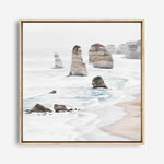 Shop Great Ocean Road I (Square) Canvas Print a coastal themed painted framed canvas wall art print from The Print Emporium artwork collection - Buy Australian made fine art painting style stretched canvas prints for the home and your interior decor space, TPE-948-CA-40X40-NF